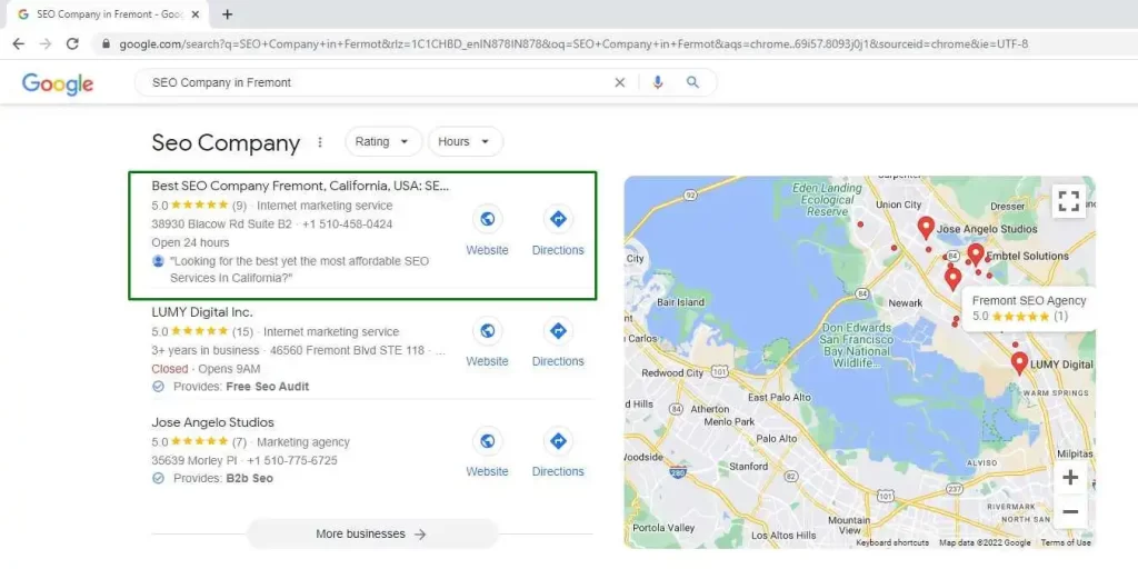 top Fremont SEO Agency